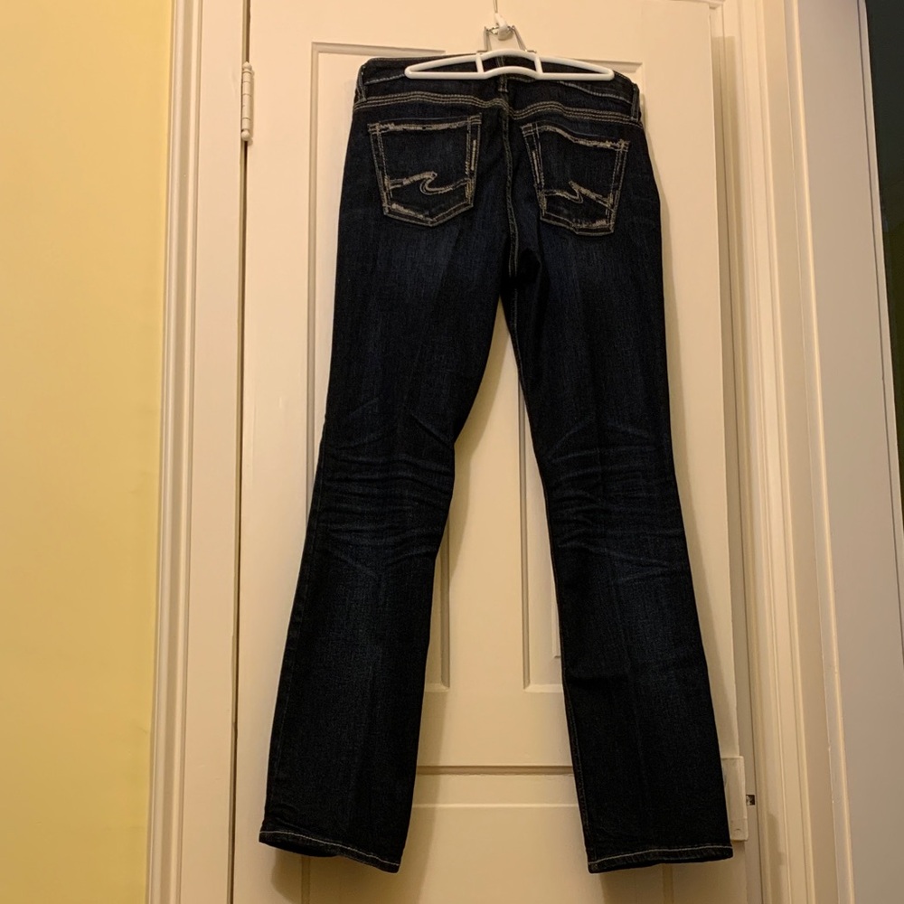 Silver Jeans Women's Dark Indigo Boot Cut Jeans